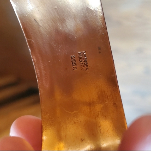 *RARE* Vintage Celia Harms Brass Wrist Cuff - Picture 15 of 15